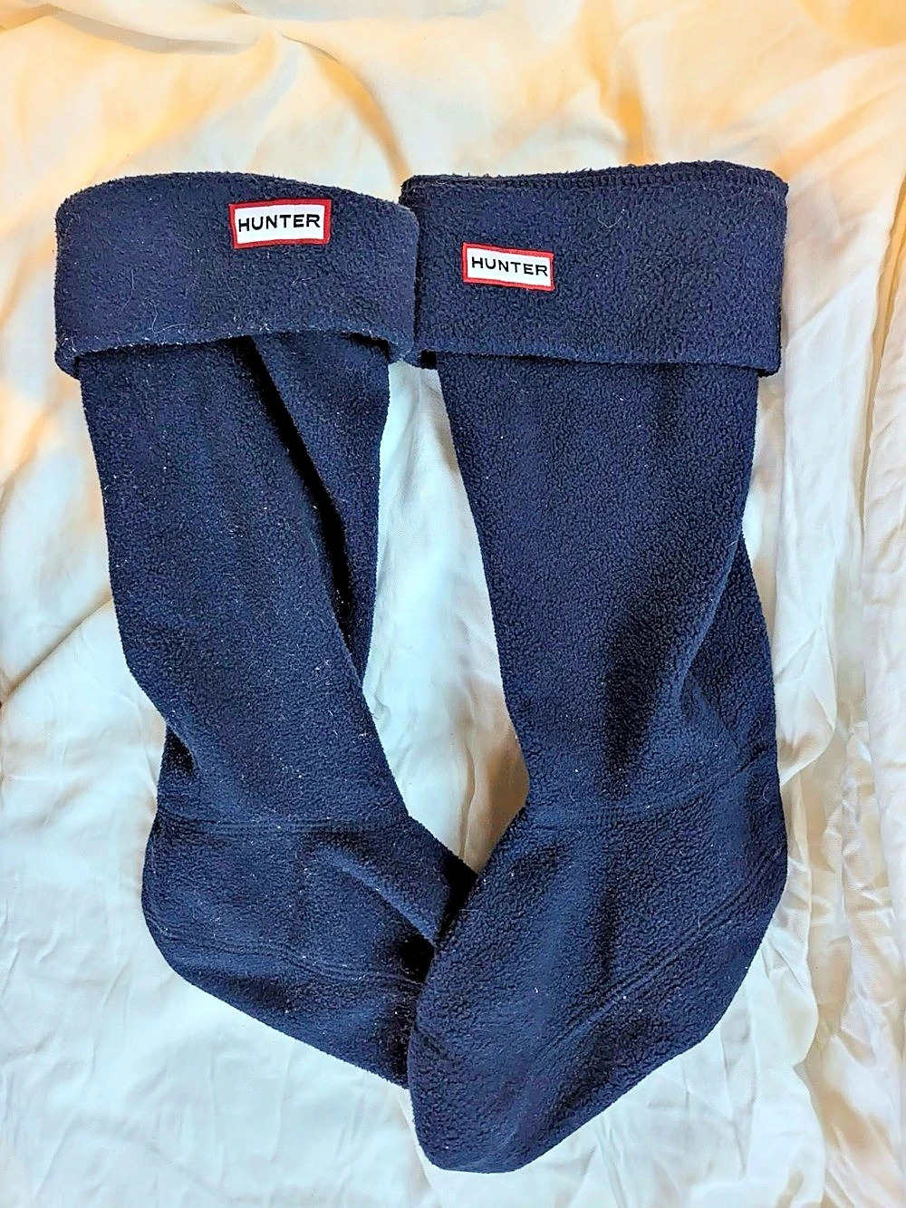 Hunter Original Tall Fleece Welly Boot Socks 7 Pair Lot